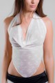 Top dentelle blanc et transparent Léa