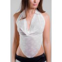 Top dentelle blanc transparent Léa