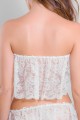 TOP sexy dentelle Blanc JOY
