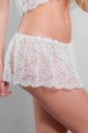Mini Jupe sexy dentelle blanc JOY