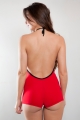 Combi short décolleté profond, Odessa, rouge