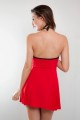 Robe sexy évasé Betty rouge