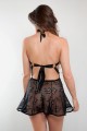 Robe en lanière aspect cuir, Ornella « PROMO »