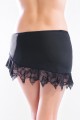 Ema - Mini jupe tissus et dentelle en froufrou